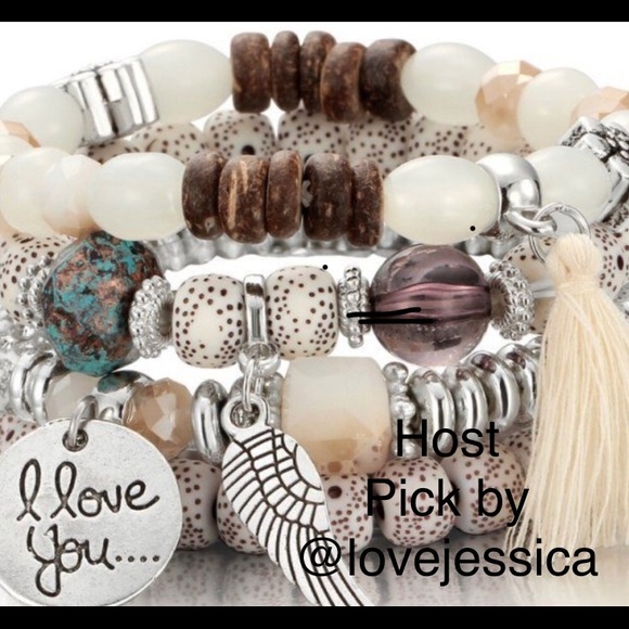 Jewelry - Multilayer Bead Boho Wing Summer Bracelet Bangle